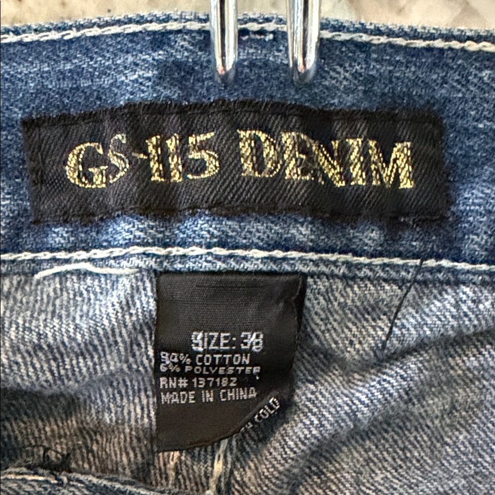 Distressed Streetwear Blue Jeans for Men size 38 - Picture 2 of 6